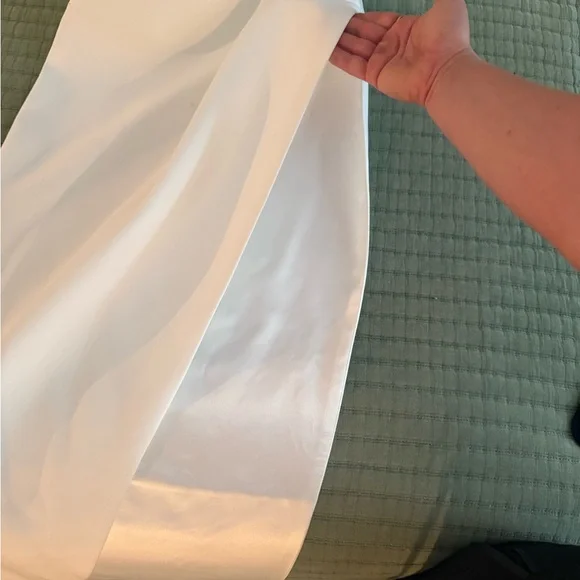 Meshki White Satin Dress - Picture 4 of 5